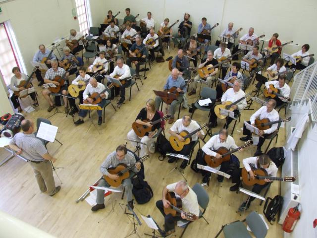 The Orchestra rehearsing